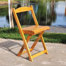 Silla Plegable Retráctil de Madera Color Miel