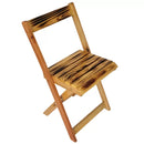 Silla Plegable Retráctil de Madera Estilo Safari