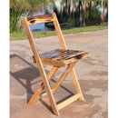 Silla Plegable Retráctil de Madera Estilo Safari